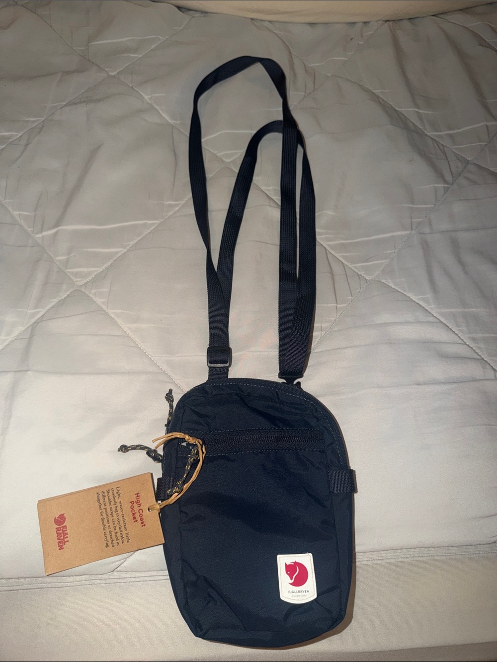 Fjallraven Black Crossbody Travel Pouch